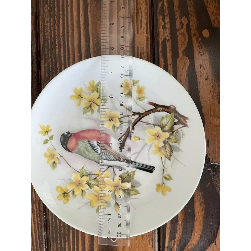 E&R Golden Crown Emblem AK Kaiser West Germany Gimpel Ofer Dompfaff Bird Plate